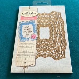 NWT Spellbinders Nestabilities “Labels 40” S4-467 Decoratctive Elements